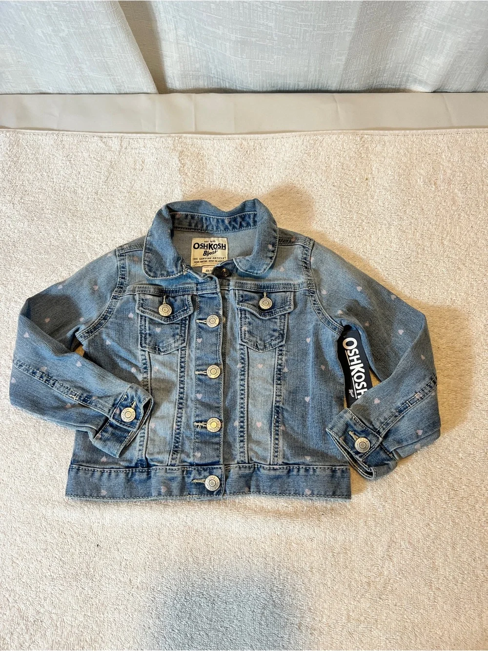 OshKosh B'gosh Light Blue Denim Jacket for Kids Size 4 toddler
